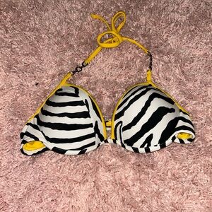Zebra bikini top